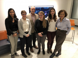 Left to right: CEGEP administrators, Centre: Caroline, Sueli Bonafim and Liz Charles with SALTISE 